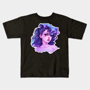 Vaporwave Girl Fairy Kei Mallsoft Kids T-Shirt